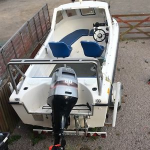 WARRIOR 165 fishing boat 80hp mariner low hours