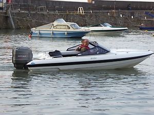 fletcher 15ft speedboat with trailer and 75hp Mariner outboard