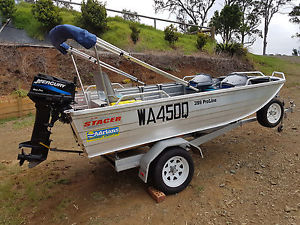 STACER 399 PROLINE BOAT AND TRAILER