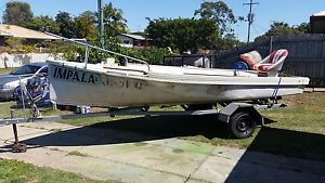 16Ft Fiberglass Boat and Trailer