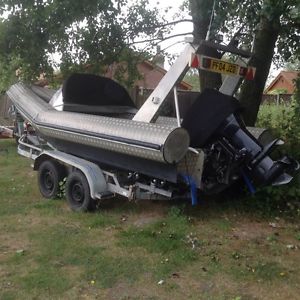 rib dive boat work boat engine and trailer