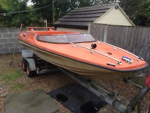 speed boat project 3 litre mercruiser inboard twin wheel brake back trailer