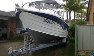 6.1 mtr. quintrex with 150hp merc