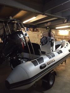 2014 BRIG Falcon 450L RIB - 2016 Suzuki DF40hp Roller Trailer