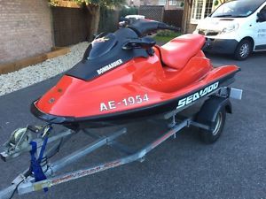 Seadoo GSX Ltd 1999 PWC Jetski Red & Trailer