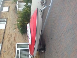 speed boat with trailer