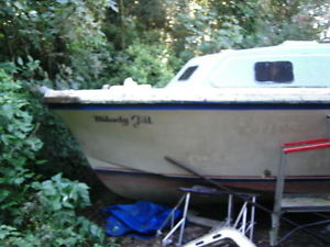 30ft boat cruiser livaboard widebeam river coastal houseboat canal GRP