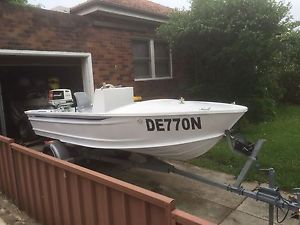 410 alloy centre console 25hp johnson completely refurbished with rego