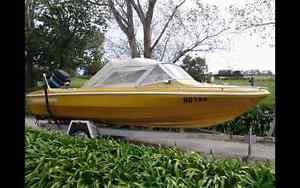 Caribbean cougar runabout fishing skiing cruising boat mercury 150hp outboard