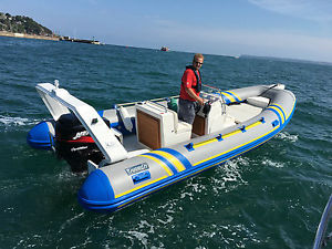 Marlin Rib 6m Rigid inflatable boat speedboat 135 mercury outboard low hours
