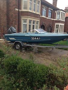 Speedboat, Fletcher Bravo 16ft, 100 Mariner and Trailer