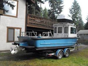 Aluminum Diesel Crew boat 26 ft - former US NAVY - Registered in Canada!