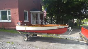 1955 Thompson Cedar Wood Boat Antique Boat image 1