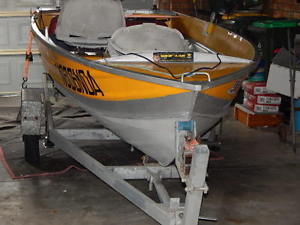 Brooker Tinny with 9.8hp outboard