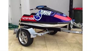 Yamaha Superjet on Trailer Standup Jetski Seadoo Kawasaki