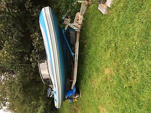 Flatacraft force 6 rib Yamaha 140hp 2 stroke snipe trailer