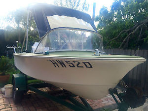 SAVAGE 4.2 METER FIBREGLASS RUNABOUT BOAT