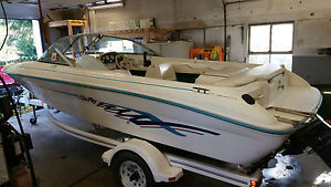 1995 NO RESERVE USED SEARAY BOWRIDER  SKI BOAT 8 PASSENGER FALL SPECIAL