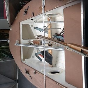 Fairy PENGUIN Sail Boat . Marine Ply . Timber deck