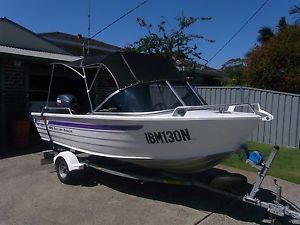 Quintrex 420 Estuary Angler 40 HP Yamaha motor outstanding condition