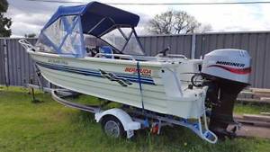 2004 Bermuda 4.55 Island Coral Aluminium Boat / low hours - NO RESERVE
