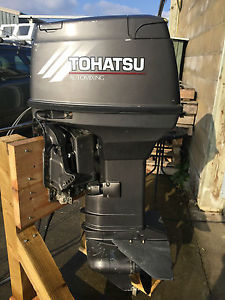 50HP TOHATSU OUTBOARD BOAT ENGINE PTT OIL INJECTED INCLUDING REMOTES 2002 MODEL