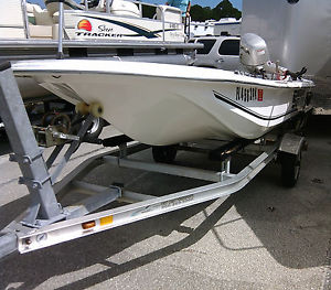 2011 Carolina Skiff 13 Tiller with 25 Honda Outboard, single axle trailer Clean!