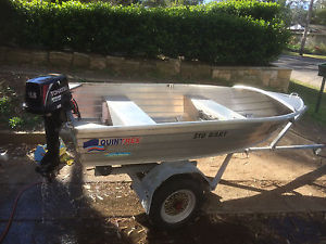 L@@K - Quintrex 310 Dart, NEW 9.8 HP Tohatsu, Galvinised trailer