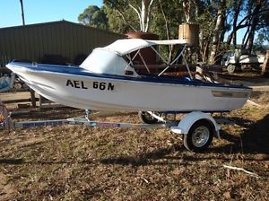 Caribbean Project 12' boat & as  new  Reg'd Brooker 134S Trailer