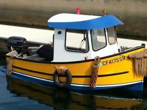 Miniature Tug boat w/ custom electric outboard