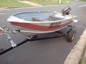 12 foot Quintrex, Dunbier Trailer and 9.9hp Mariner outboard motor