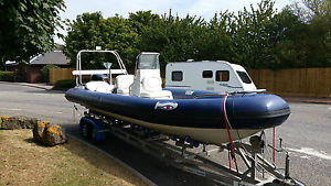 Ribeye 7.25s  rib with Yamaha 150hp Vmax outboard and trailer