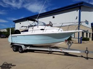2005 SeaFox 230 Walkaround, roomy open layout, great fishing boat, Mercury 200