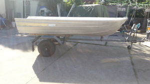 12ft tinnie  with registered  trailer
