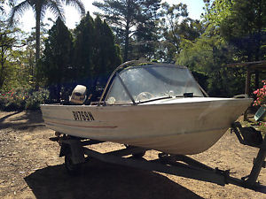 Aluminium Runabout on Trailer