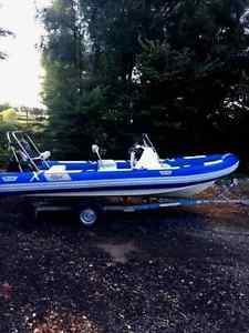Rib X, 6.5m Power boat, / speed boat 140hp fourstroke 2004