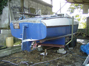 Historic Fairy Atalanta. Uffa Fox designed sailing boat
