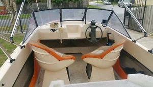 Boat 16ft Mustang Powerful Rebuilt 115hp Mercury Outboard Engine