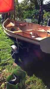 Classic Stornaway Selway Fisher 12' Wooden Sailing Boat