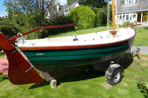 POST BOAT NO . 67.  14'-6" GAFF CUTTER WITH ROAD TRAILER.NOW REDUCED £5150