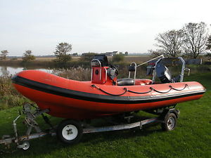Tornado 5m RIB.60hp Yamaha and trailer. safety/diving/ fishing boat.