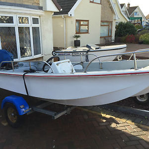 13 ft Dell Quay dory+20hp outboard+trailer