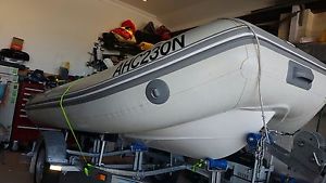 Achilles Inflatable Boat + Trailer + Mercury 15hp 2 Stroke Japan Model