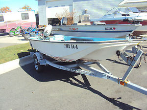 1972 Boston Whaler Boat Motor and Trailer Tri Hull