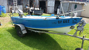 aluminium boat 12ft with 8hp