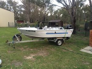 allycraft 4.1m aluminium boat with 30HP mercury EFI not quintrex stacer