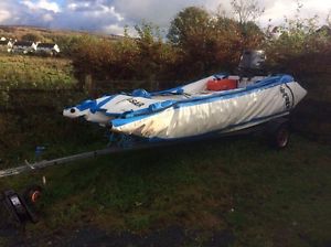 Ceasar Thundercat Fukumoto Inflatable Dinghy Boat & Tohatsu Outboard Motor,