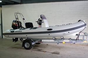 BRIG Falcon 450L RIB - 2016 Suzuki DF40hp Roller Trailer