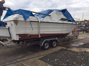 Bargain Project Boat with trailer and engine for sale