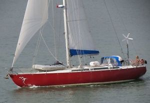 47ft Andre Mauric Meridien Alloy center board yacht blue water cruiser sail boat